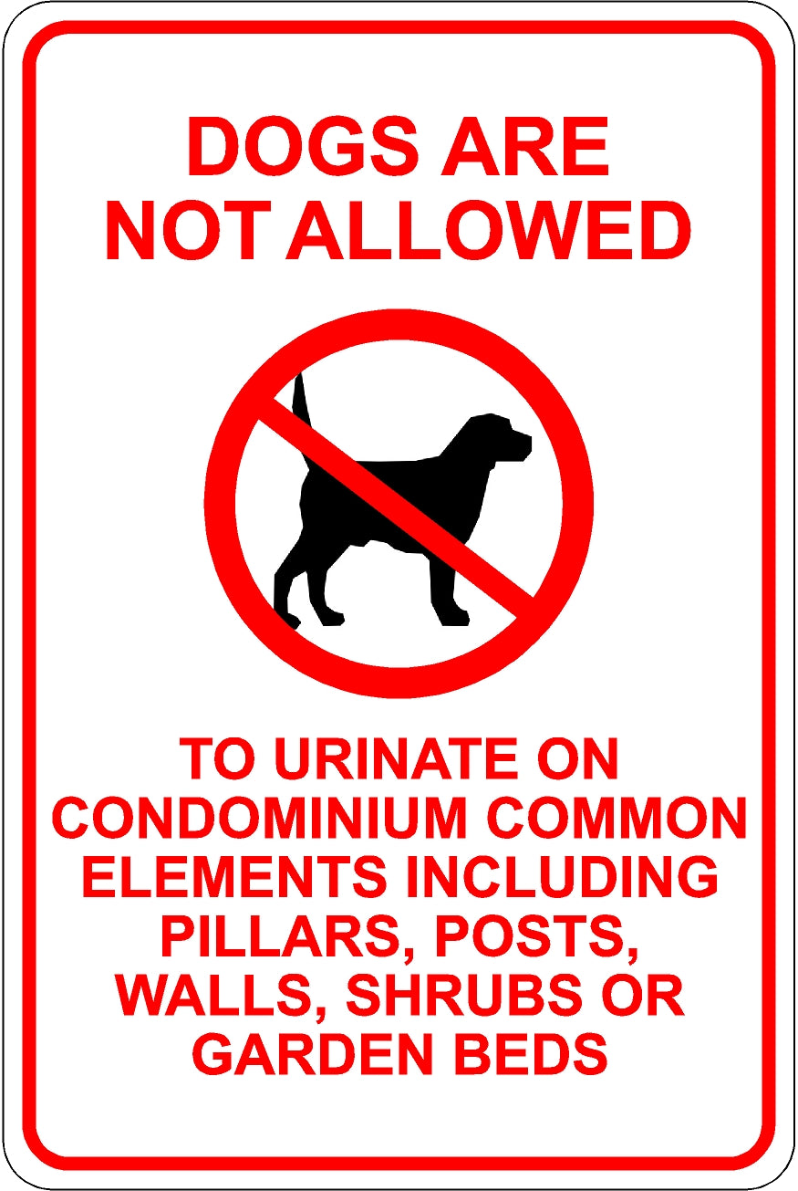 Dogs Not Allowed Sign