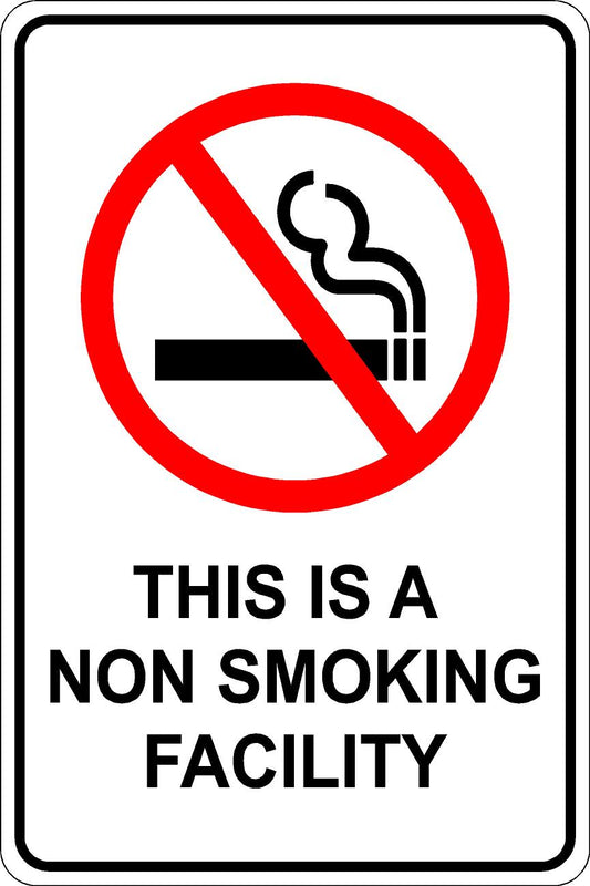 Smoke Free Facility Sign