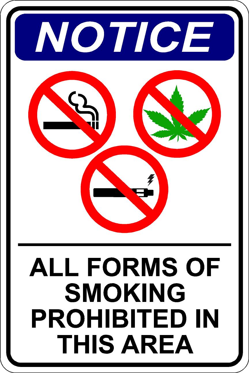 No Smoking – All Forms Sign