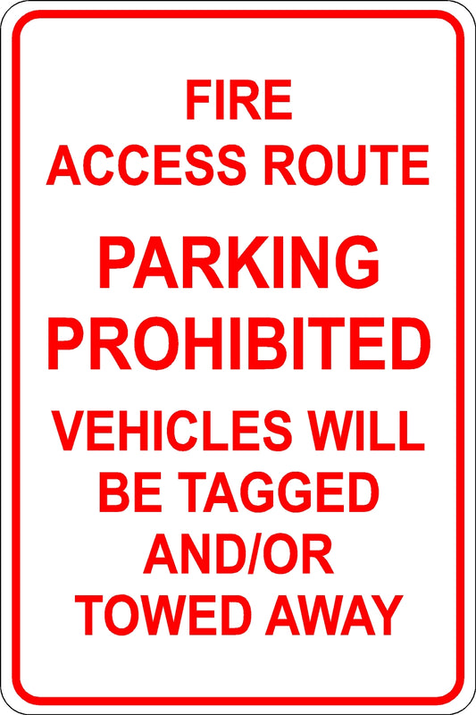 Fire Route Sign