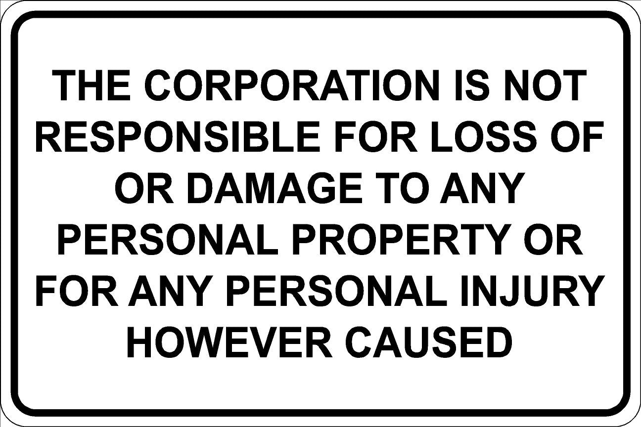 Staff Parking Only Sign - Black