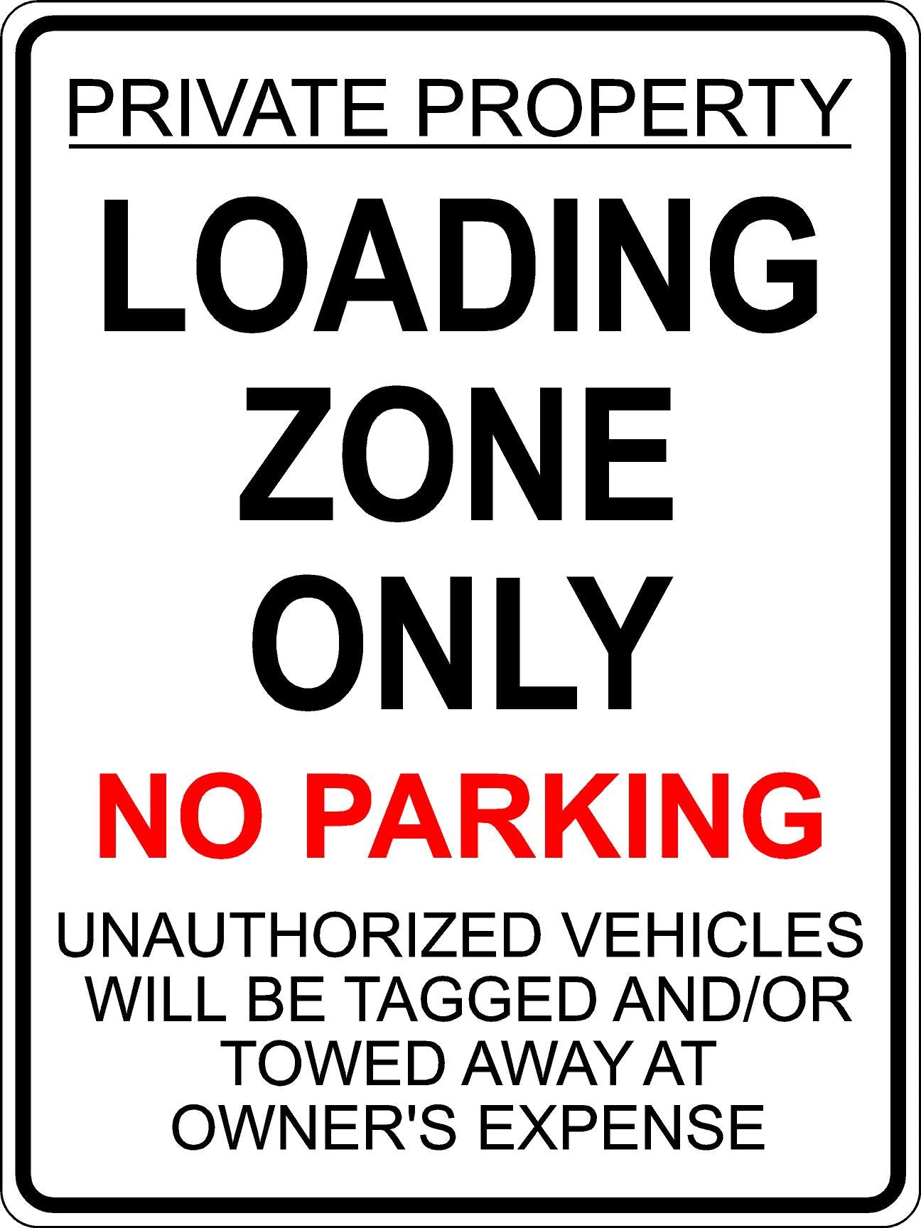Loading Zone No Parking Sign | Onsite Signs