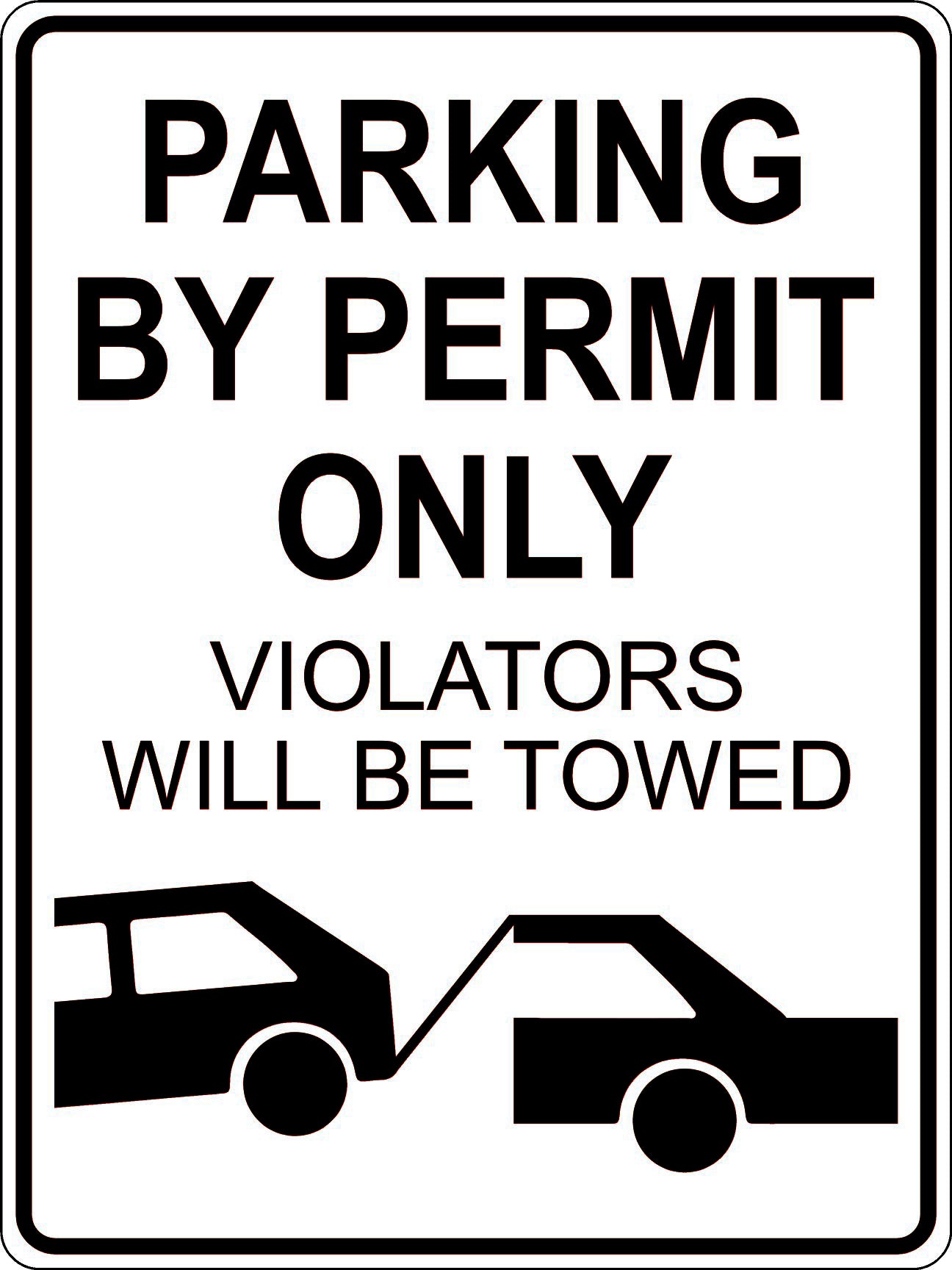 Parking by Permit Signs for Controlled Access Parking Lots | Onsite Signs